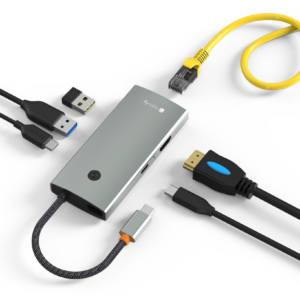 Docking Station Multifunzione Hub USB-C™ 6 in 1 con interruttore