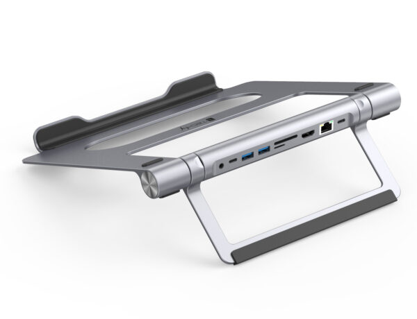 Docking Station USB-C™ 9 in 1 Hub USB3.1 Stand per Notebook Pieghevole - immagine 8