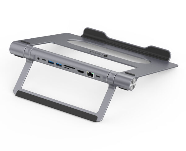 Docking Station USB-C™ 9 in 1 Hub USB3.1 Stand per Notebook Pieghevole - immagine 5