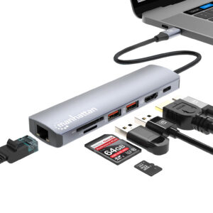 Docking Station USB-C™ PD 7-in-1 4K Hub Multiporta
