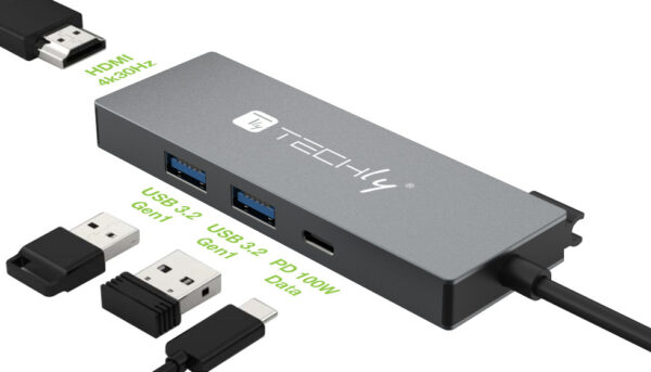 Docking Station USB3.2 Type-C™ a 3 Porte USB e 1 HDMI - immagine 3