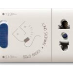 Domus S44 Presa Rasoi Euroamericana 230V 20VA Bianco Lucido