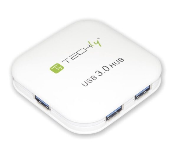 Hub USB 3.0 Super Speed 4 Porte Bianco - immagine 4