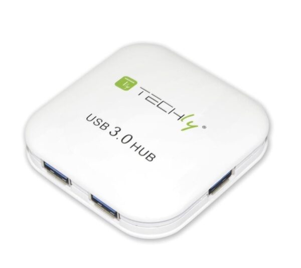 Hub USB 3.0 Super Speed 4 Porte Bianco - immagine 3
