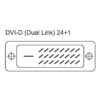 Cavo Monitor DVI Digitale M/M Dual Link 0,5 m (DVI-D) - immagine 5