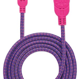Cavo Micro USB Guaina Intrecciata USB/MicroUsb 1.8m Viola/Fucsia