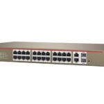 Switch 24 porte 10/100 con 2 porte gigabit/SFP combo con supporto Web-Smart