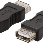 Adattatore Convertitore USB A Femmina USB B Maschio Nero