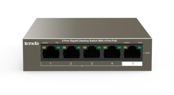 Switch Desktop 5 Porte 10/100/1000 con 4 Porte PoE TEG1105P