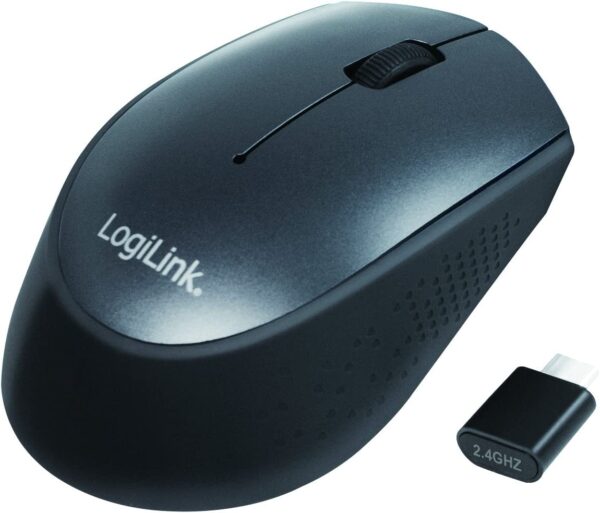 Mouse Ottico Wireless Ricevitore USB-C 1200dpi Nero