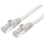 Cavo di rete Patch in rame Cat. 6A Bianco SFTP LSZH 1m