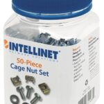 Kit Set 50 Viti 50 Dadi e 50 Rondelle per Montaggio Rack Silver