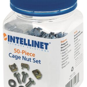 Kit Set 50 Viti 50 Dadi e 50 Rondelle per Montaggio Rack Silver