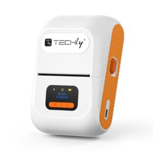 Mini Etichettatrice Stampante Termica Bluetooth C/Display Portatile Ricarica USB-C™