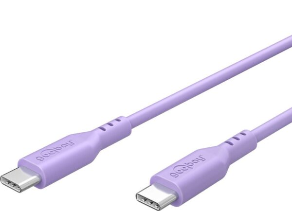 Cavo USB-C™ Maschio/Maschio USB 2.0 in Silicone 1,5 metri Viola