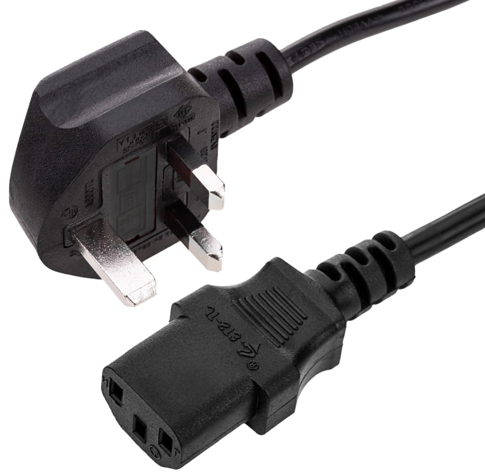 Cavo di Alimentazione Maschio UK a C13 (IEC 60320)