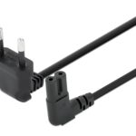 Cavo Alimentazione C7 a Italiana Angolati 2 m Nero