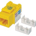 Frutto Keystone RJ45 Cat.6 UTP non schermato Giallo