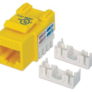 Frutto Keystone RJ45 Cat.6 UTP non schermato Giallo
