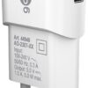 Caricatore USB 1A 5W Compatto Spina Europea Bianco