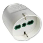 Presa Bipasso Italiana/Schuko 2P+T 16A Smontabile Bianco