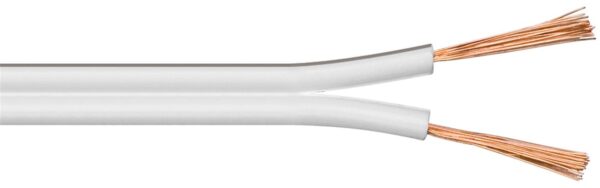 Cavo Audio per diffusori acustici Bianco 2,5 mm² matassa 100mt