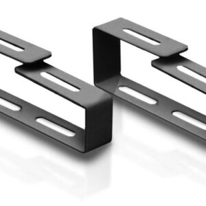 Anello Stretto Passacavi per Armadi Rack Nero