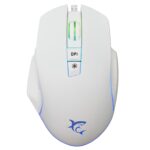 Mouse Ottico Gaming LED RGB con Cavo USB 6400 dpi Bianco, GARETH