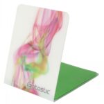 Supporto Smartphone Universale Adesivo Grip Phone con Stand Fumo Bianco