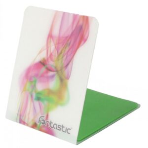 Supporto Smartphone Universale Adesivo Grip Phone con Stand Fumo Bianco