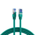 Cavo di Rete Patch in Rame Cat.6A S/FTP TPE Cat.7 Ultraflex Verde 0,5m