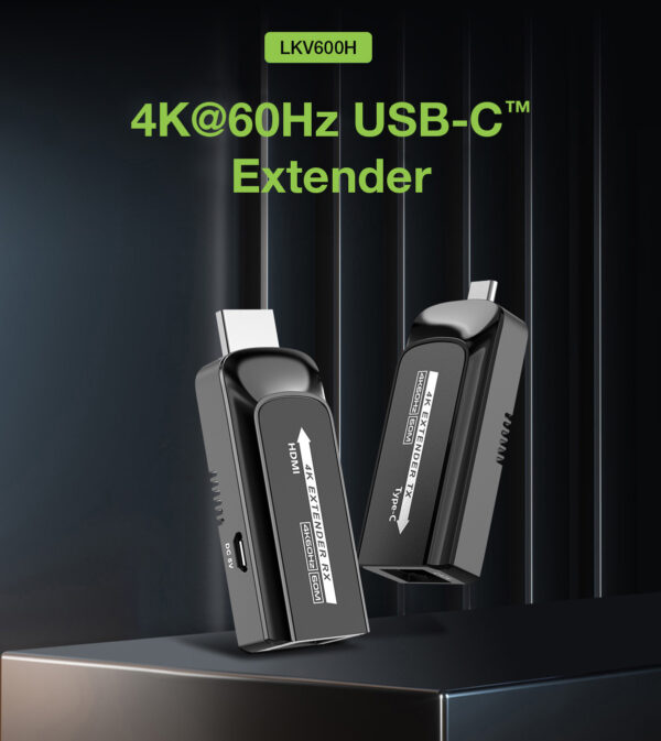 Extender da USB-C™ a HDMI 4K su Cavo Cat.6/6A/7 fino a 60 metri - immagine 3