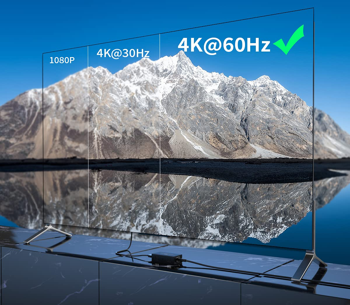 Extender HDMI 4K@60Hz 18Gbps HDR10 su cavo Cat.6/6A/7 fino 70 metri zero latenza - immagine 9