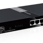 Extender Splitter 4 vie HDMI con IR su Cavo CAT6/6a/7 fino a 120m