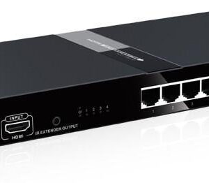 Extender Splitter 4 vie HDMI con IR su Cavo CAT6/6a/7 fino a 120m
