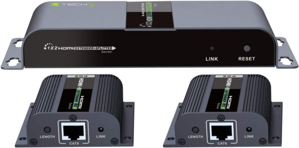 Extender Splitter HDMI 1x2 con IR su Cavo Cat. 6 fino a 40m - immagine 9