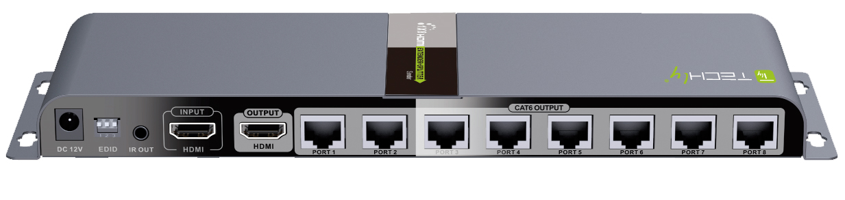 Extender Splitter HDMI 1x8 con IR su Cavo Cat. 6 fino a 40m - immagine 3