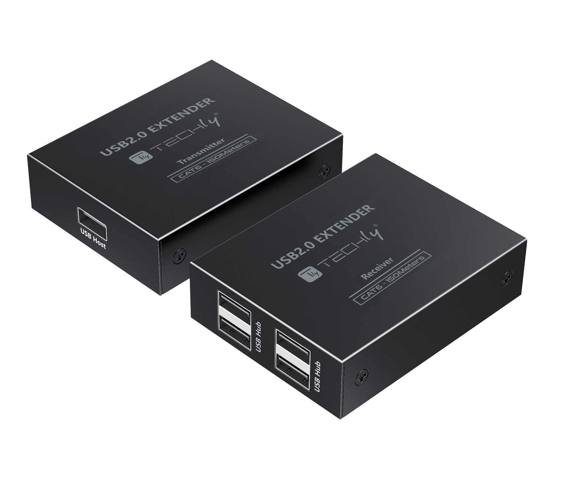 Extender USB 2.0 High-Speed 4 porte su cavo Cat.6 150m - immagine 2