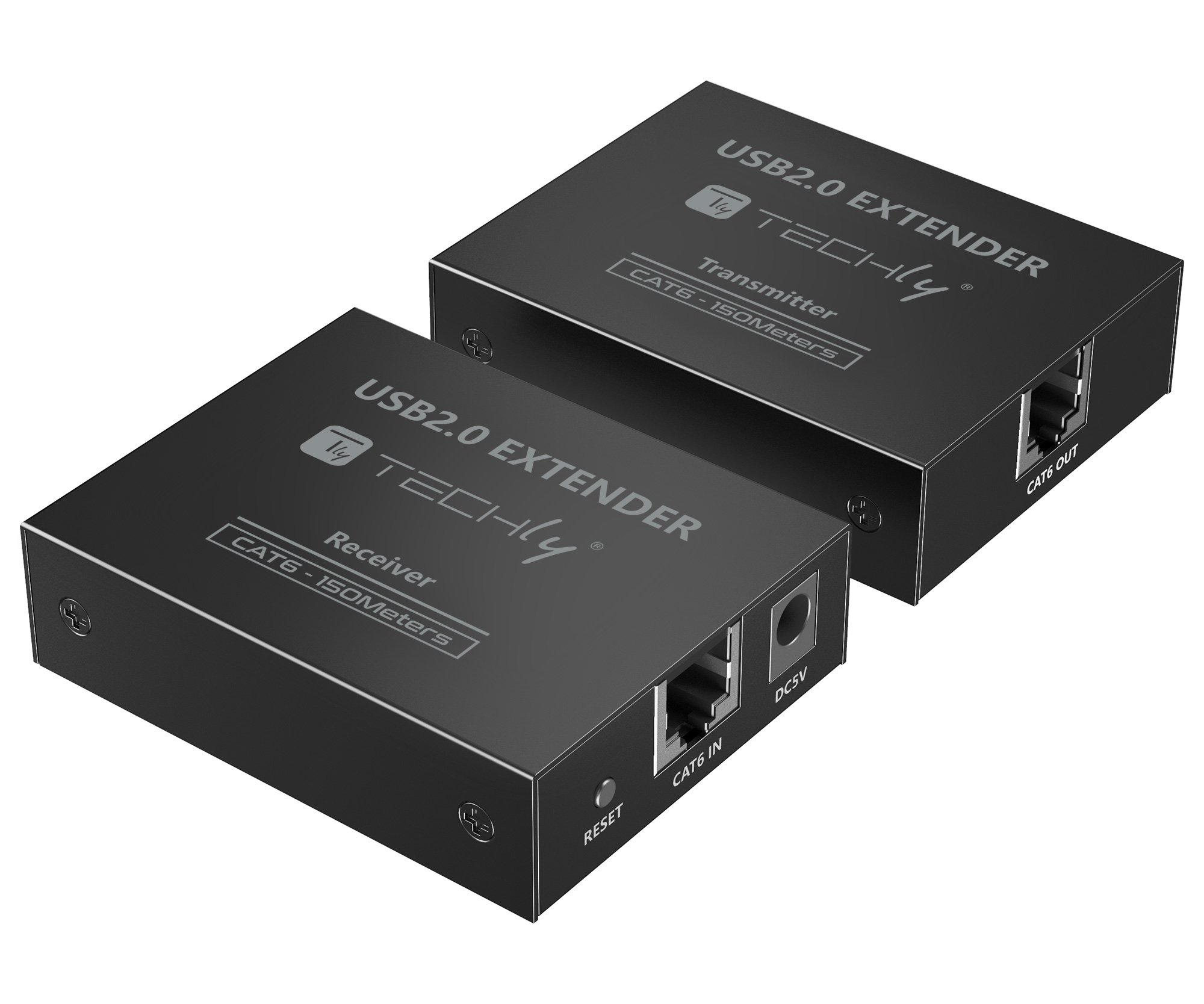 Extender USB 2.0 High-Speed 4 porte su cavo Cat.6 150m - immagine 3