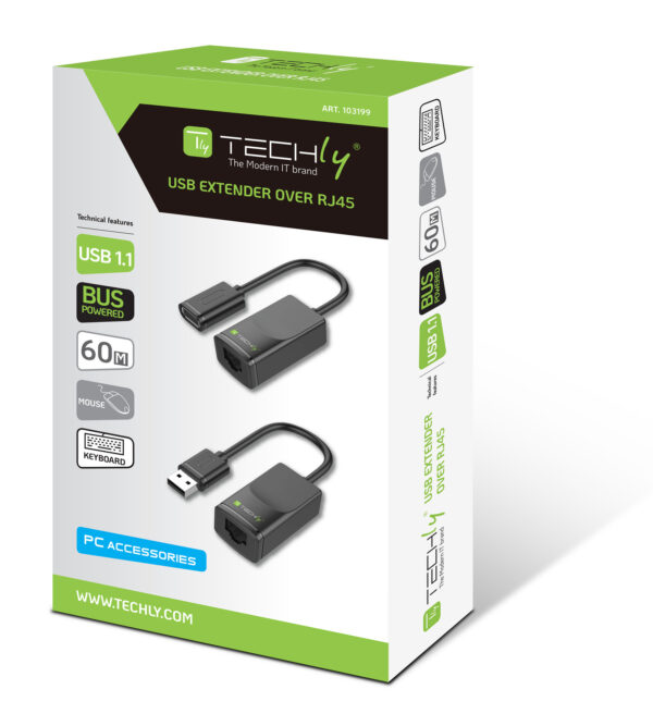 Extender USB su Cavo Cat.5E/6 60m - immagine 2