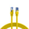 Cavo di Rete Patch in Rame Cat.6A S/FTP TPE Cat.7 Ultraflex Giallo 1m