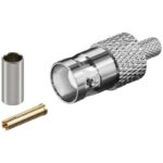 Connettore BNC Femmina a Crimpare per Cavo RG58