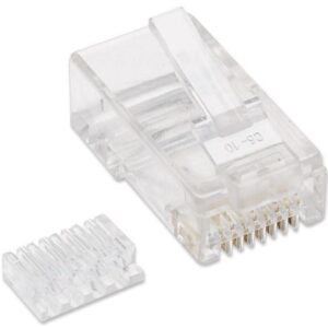 Plug Modulari RJ45 Cat5E con Slitta per Cavo Flessibile UTP