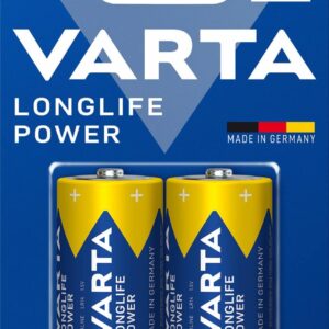 Blister 2 Batterie 1.5V Longlife Power Alcalina C Mezza Torcia
