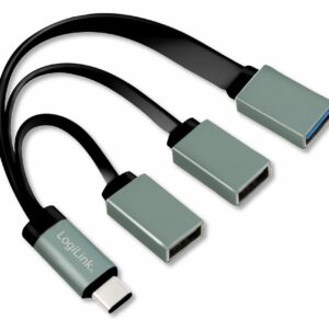Hub Flessibile USB-C™ SuperSpeed 3 Porte USB3.0 A Femmina Nero