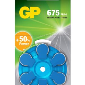 Blister 6 Batteria a Bottone PR44 ZA675 AC675 DA675, Protesi Acustiche
