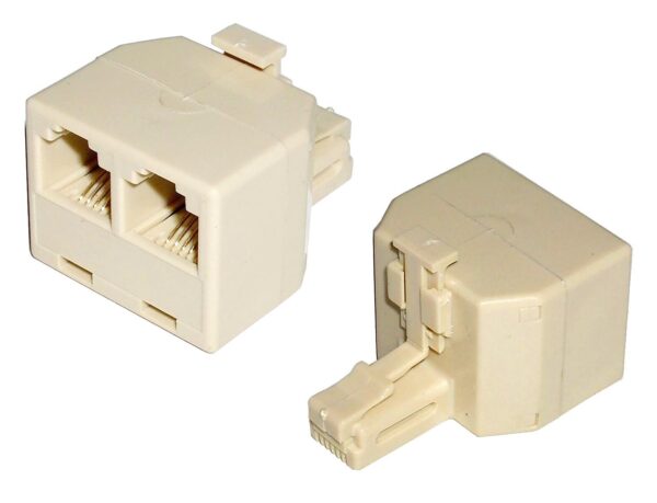 Accoppiatore telefonico duplex 6P6C M a 2x 6P4C F