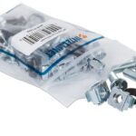 Kit Set 20 Viti, 20 Dadi e 20 Rondelle per Montaggio Rack Silver