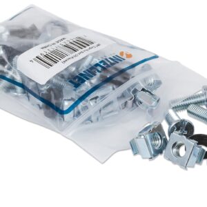 Kit Set 20 Viti, 20 Dadi e 20 Rondelle per Montaggio Rack Silver