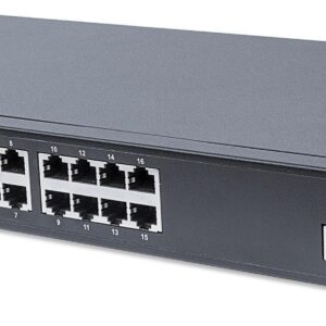 Switch 16 Porte Gigabit Ethernet PoE+ Web Managed con 2 Porte SFP